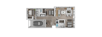 The Torino Floor Plan at Century Cedar Hill, Texas, 75104